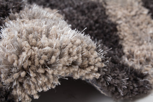 Grace 801 Graphite Shaggy Zig Zag Rug - ADORE RUGS and FLOORING